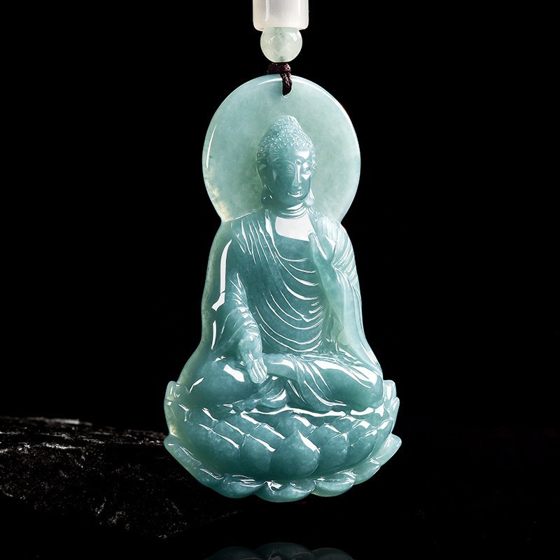 Jewelry & Watches Company - Kalung Liontin Buddha Giok Burma Alami