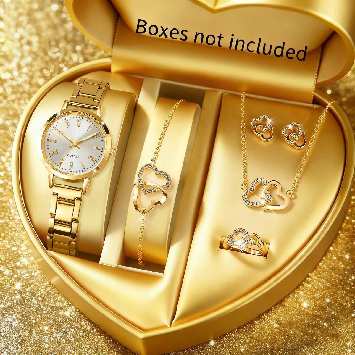 Jewels On Watches - 6 Buah Jam Tangan Kuarsa Wanita