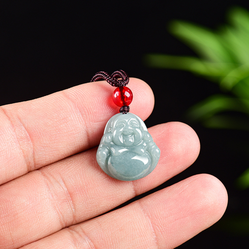 Jewelry & Watches Company - Kalung Liontin Buddha Guanyin Giok Myanmar