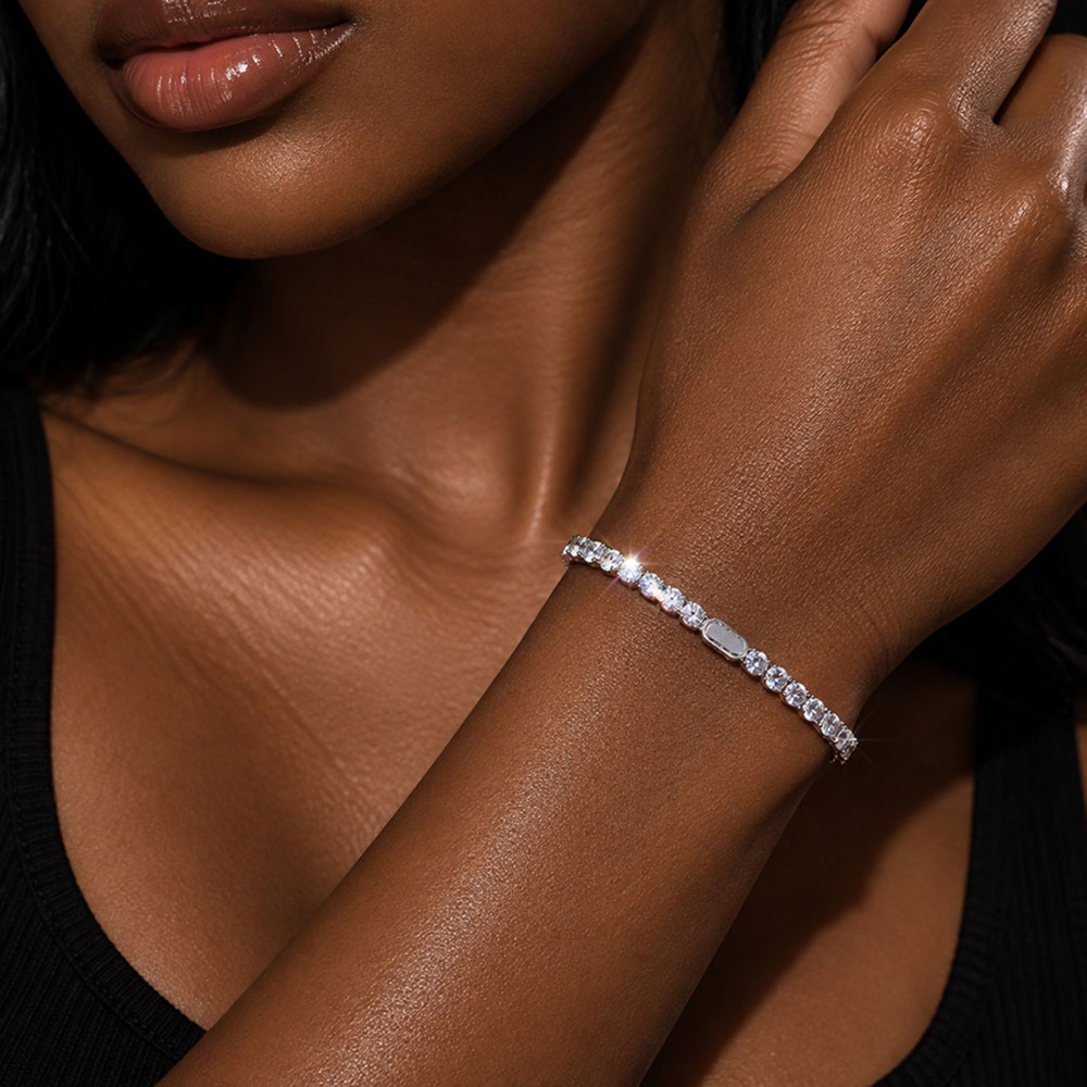 Tennis Bracelet Cubic - Gelang Tenis ESKEEM 3/4/5mm dengan Zirconia