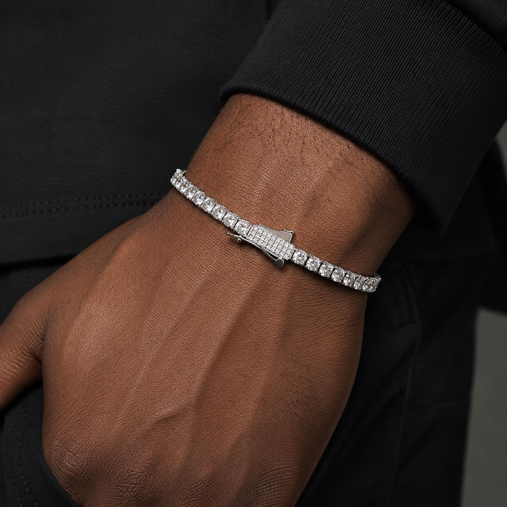 Tennis Bracelet Cubic - Gelang Tenis Iced Out 3mm 4mm