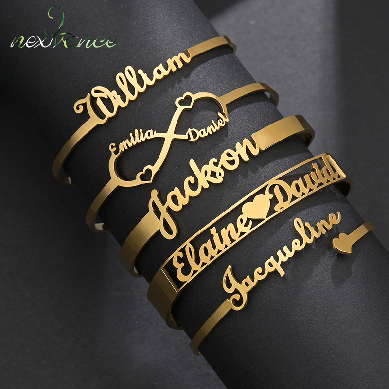 Rose Gold Bracelet - 20 Gaya Mode Disesuaikan Nama Gelang