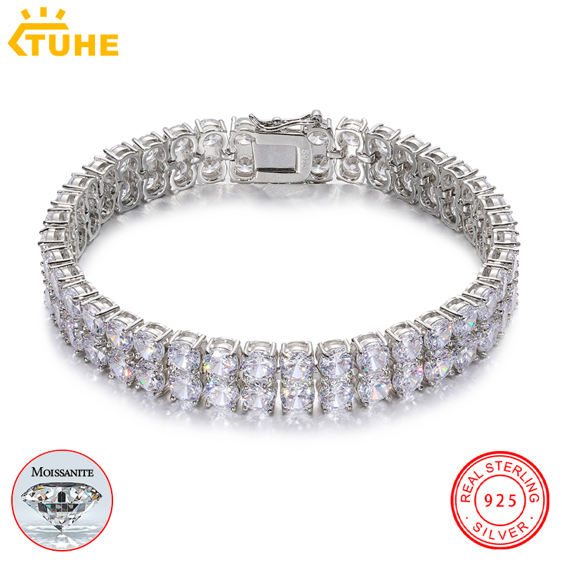 Tennis Bracelet Cubic - Gelang Tenis Dua Baris Moissanite TUHE
