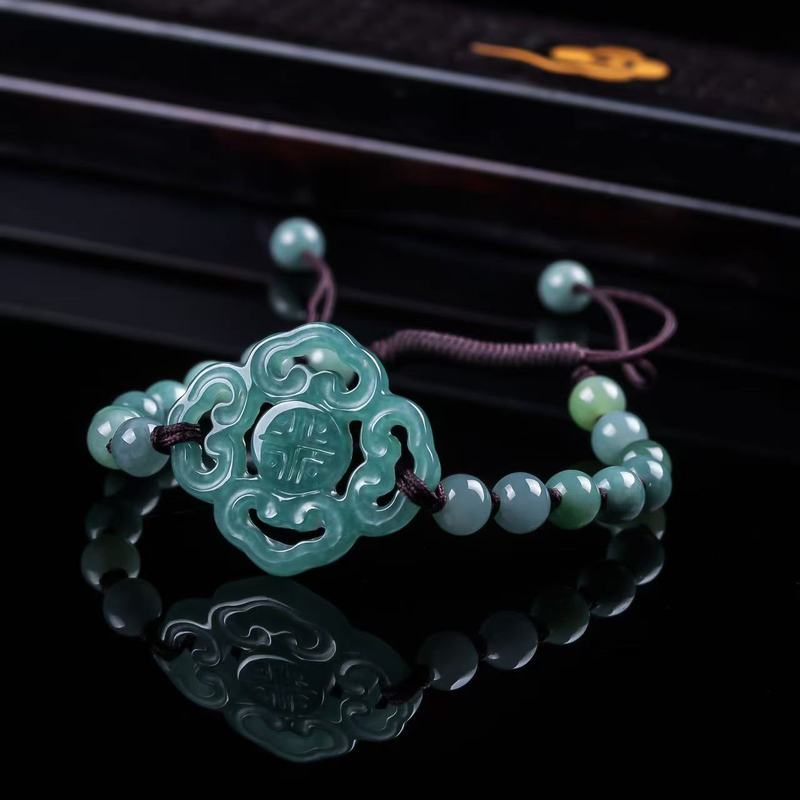 Jewelry & Watches Company - Gelang Giok Alami Kelas A Desain