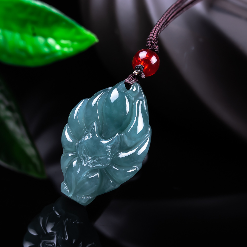 Jewelry & Watches Company - Kalung Liontin Rubah Giok Burma Alami