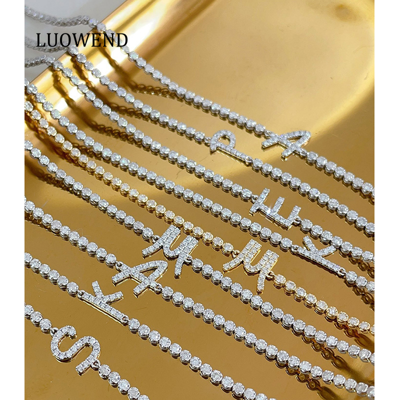 Rose Gold Bracelet - LUOWEND 100% 18K Gelang Emas Putih/Kuning/Mawar