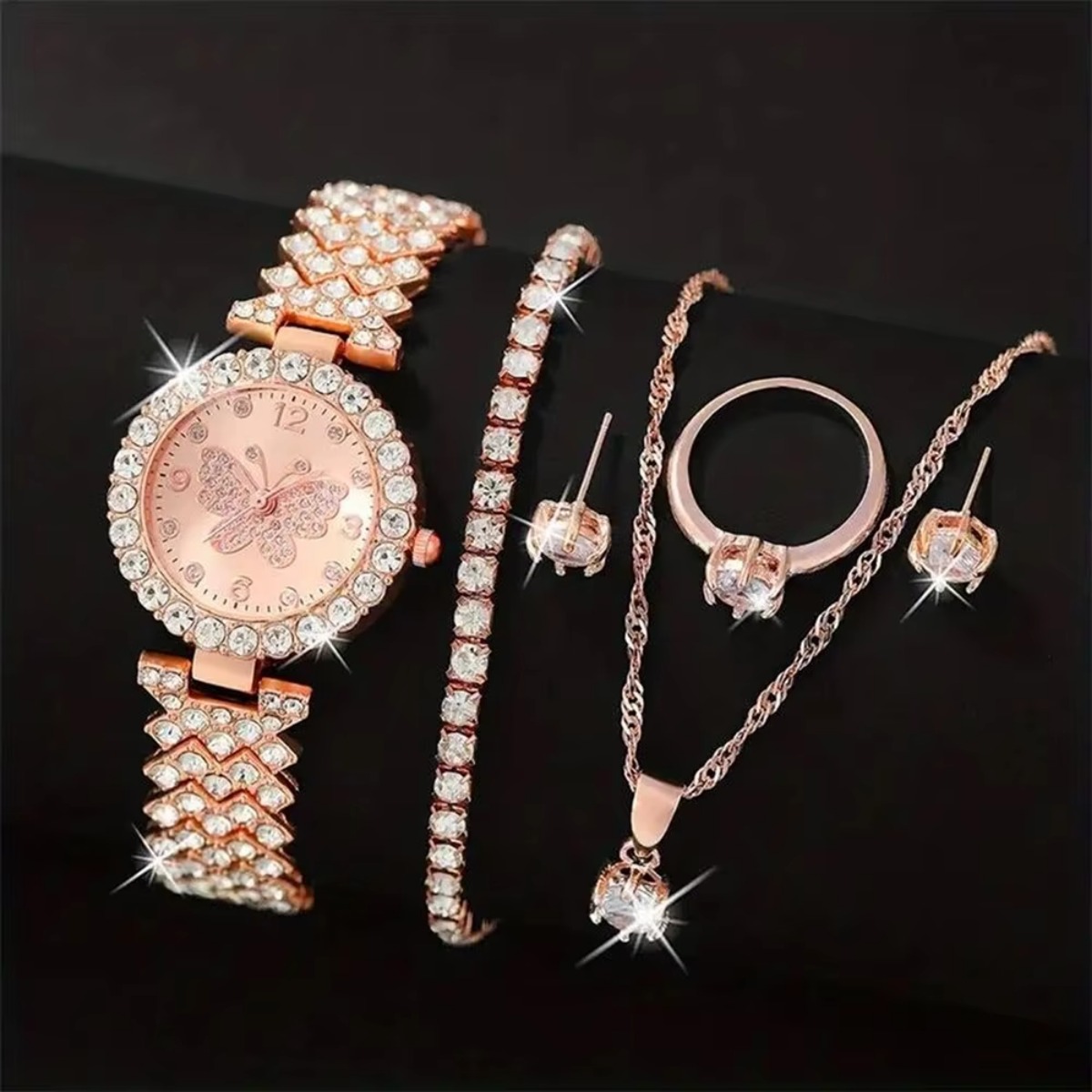 6 Buah/Set Jam Tangan Kuarsa W - Jewels On Watches ulasan dan harga