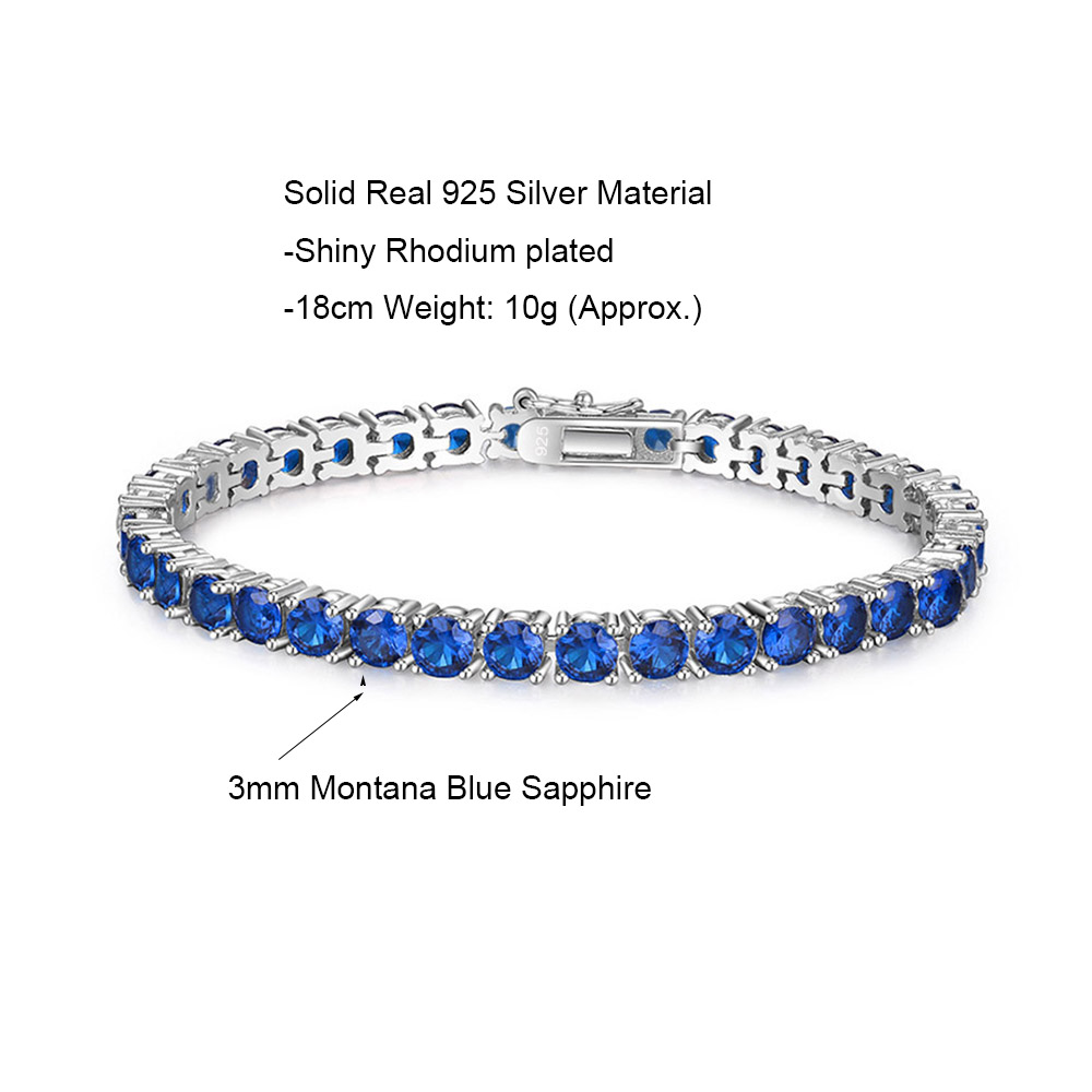 Gelang tenis perak murni 15-20 - Tennis Bracelet Cubic ulasan dan harga