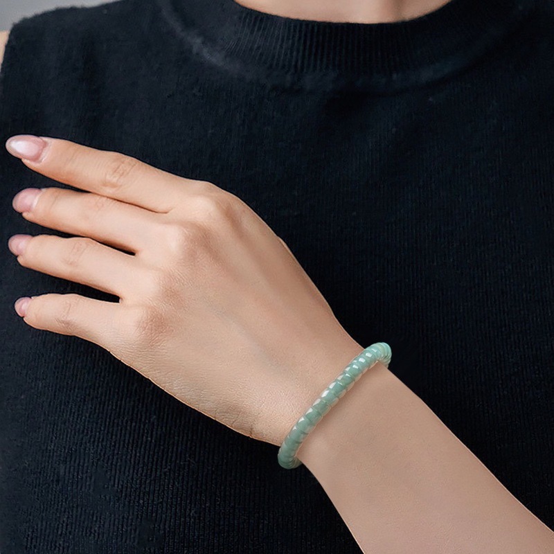 Gelang Batu Giok Biru Alami Ke - Jewelry & Watches Company ulasan dan harga
