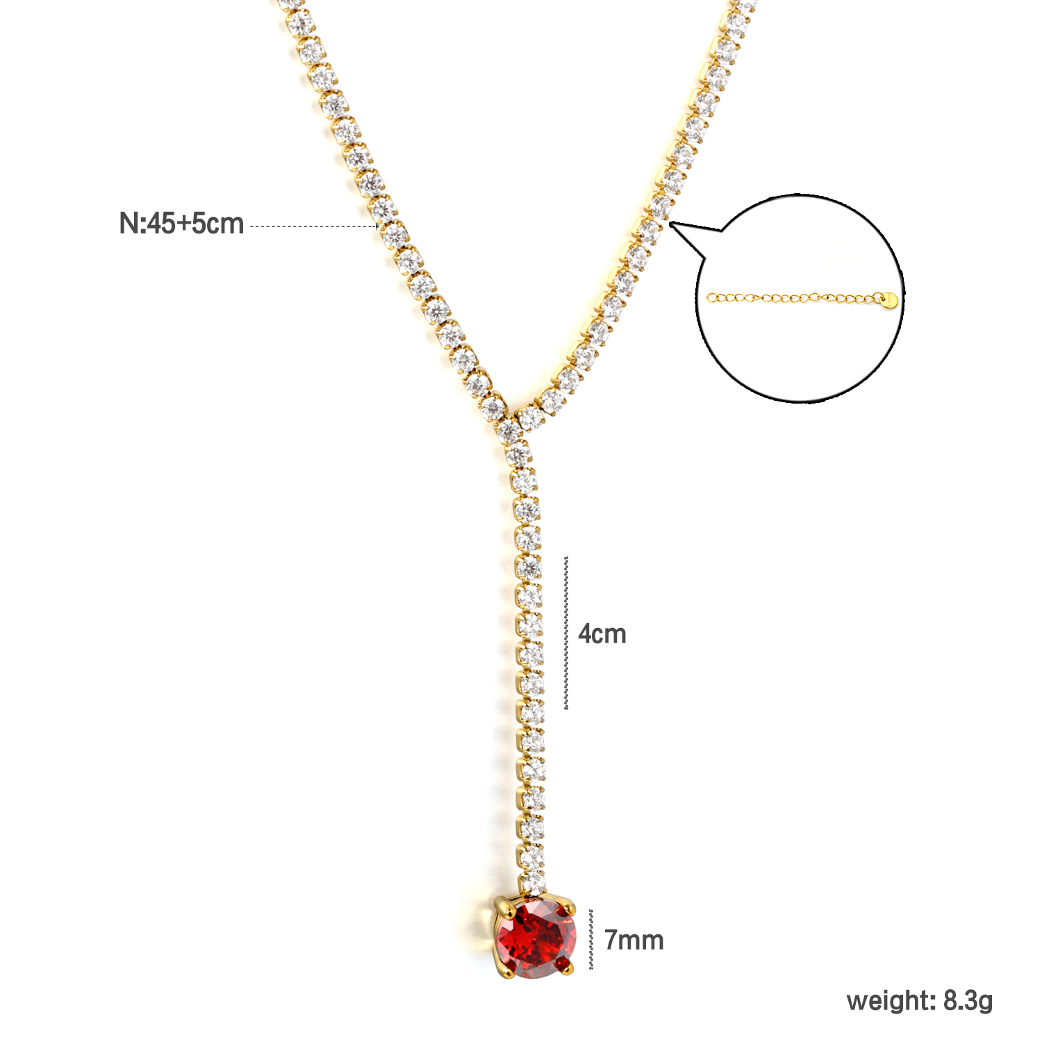 Kalung Tenis Zirkonia Kubik Me - Tennis Bracelet Cubic ulasan dan harga