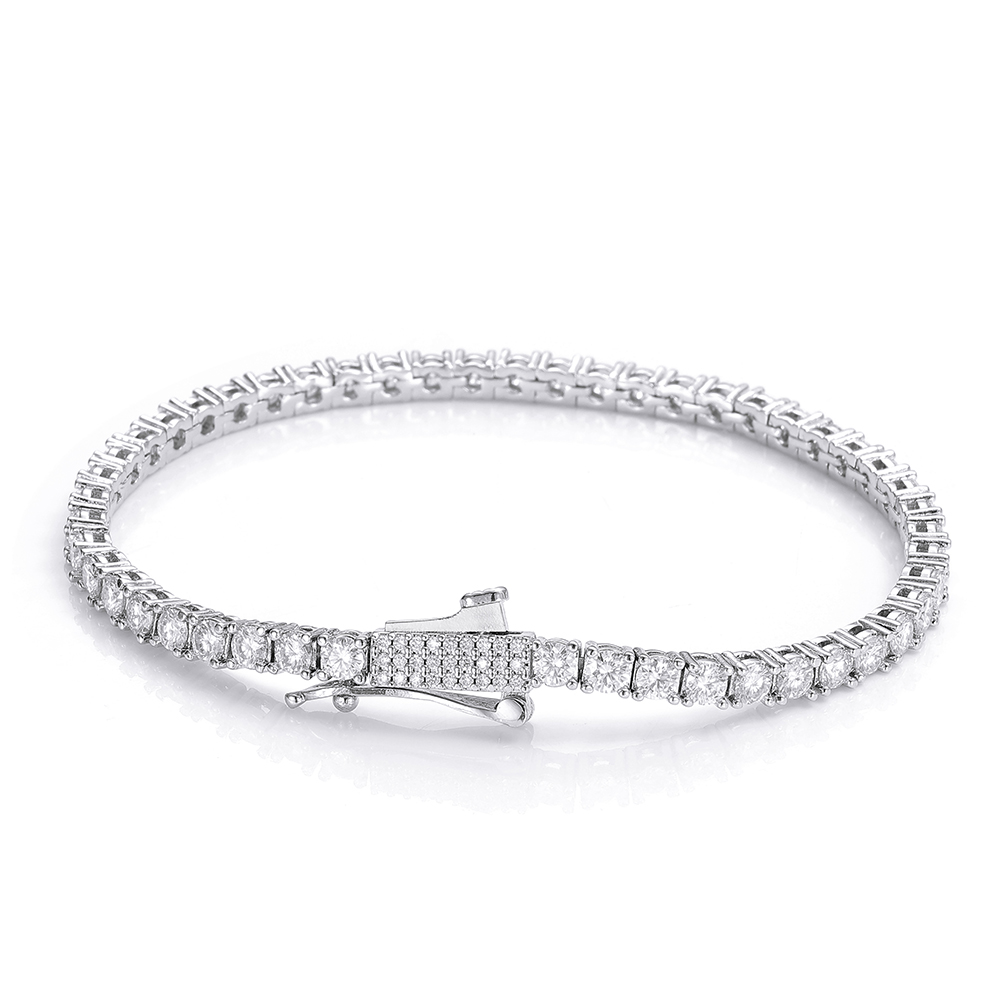 Gelang Tenis Iced Out 3mm 4mm  - Tennis Bracelet Cubic ulasan dan harga