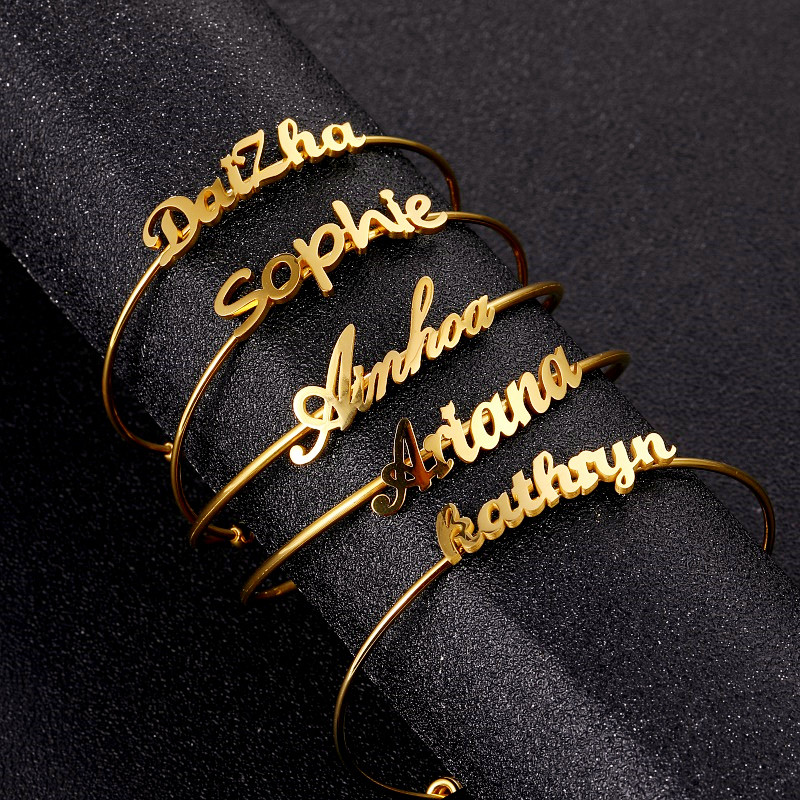 20 Gaya Mode Disesuaikan Nama  - Rose Gold Bracelet ulasan dan harga