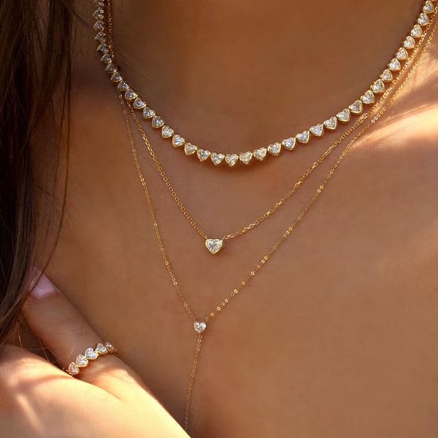 Kalung Rantai Tenis Bentuk Hat - Tennis Bracelet Cubic ulasan dan harga