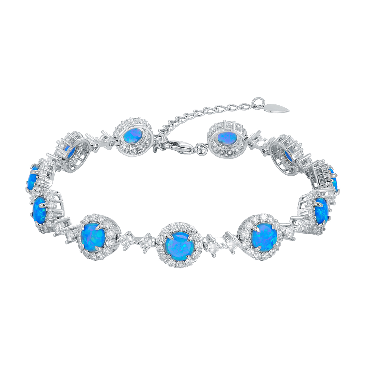Gelang Tenis Opal Api Biru Bul - Tennis Bracelet Cubic ulasan dan harga