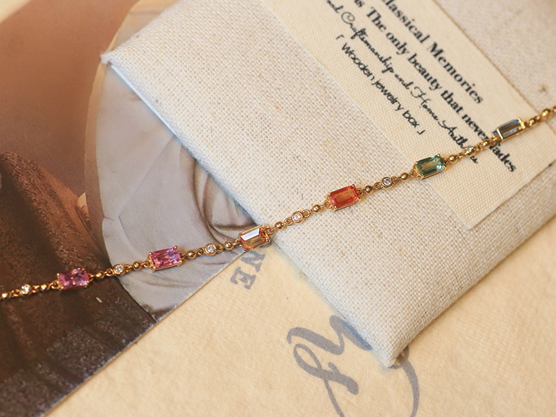 LUOWEND 100% 18K Gelang Emas M - Rose Gold Bracelet ulasan dan harga