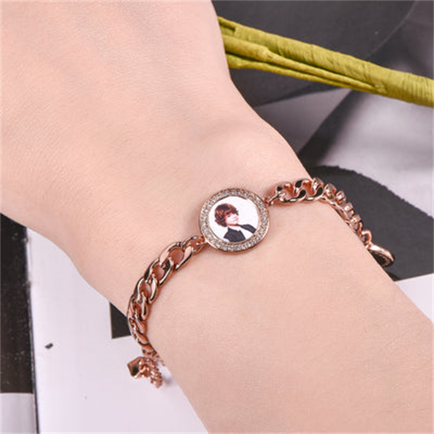 Gelang rantai Kuba personalisa - Rose Gold Bracelet ulasan dan harga