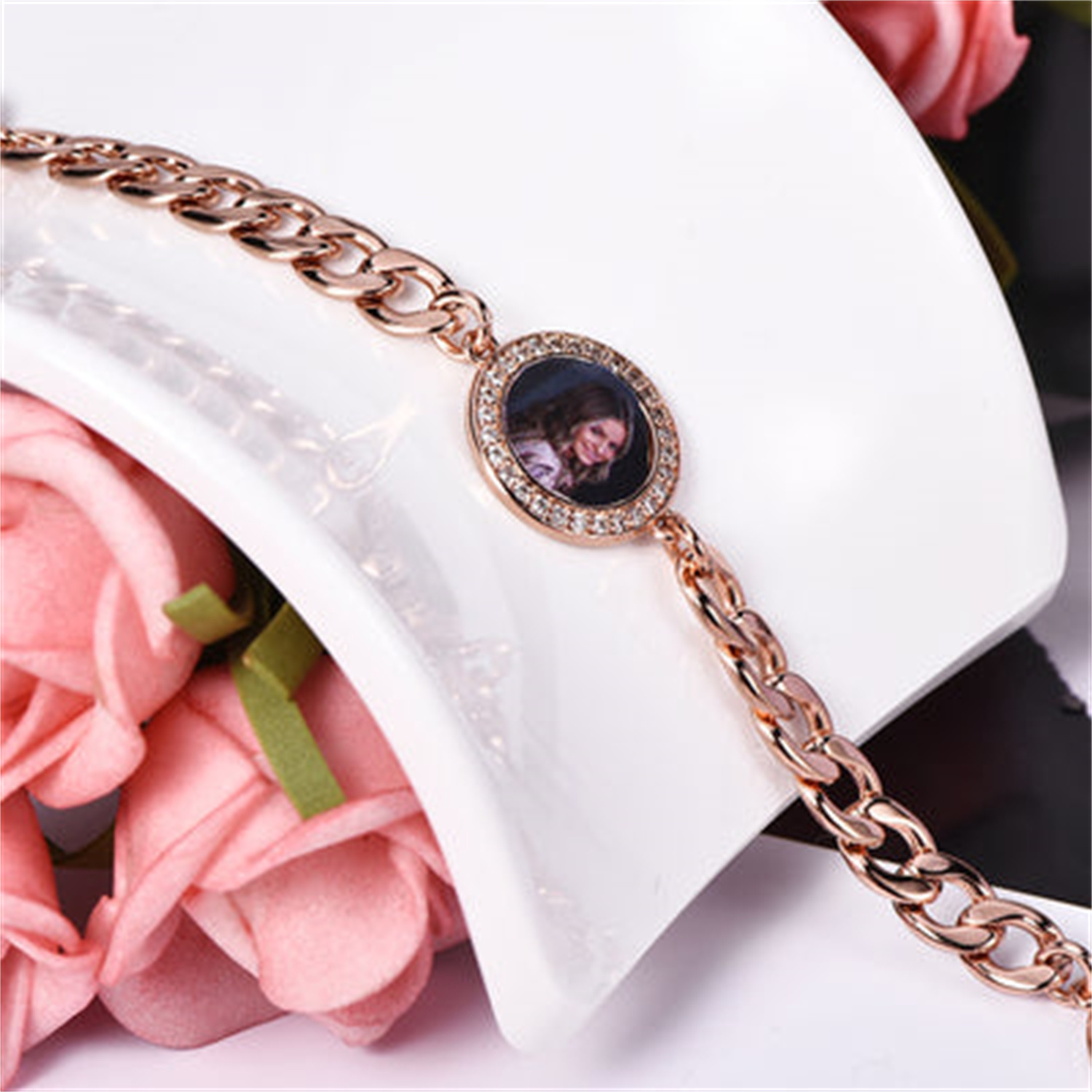 Gelang rantai Kuba personalisa - Rose Gold Bracelet ulasan dan harga