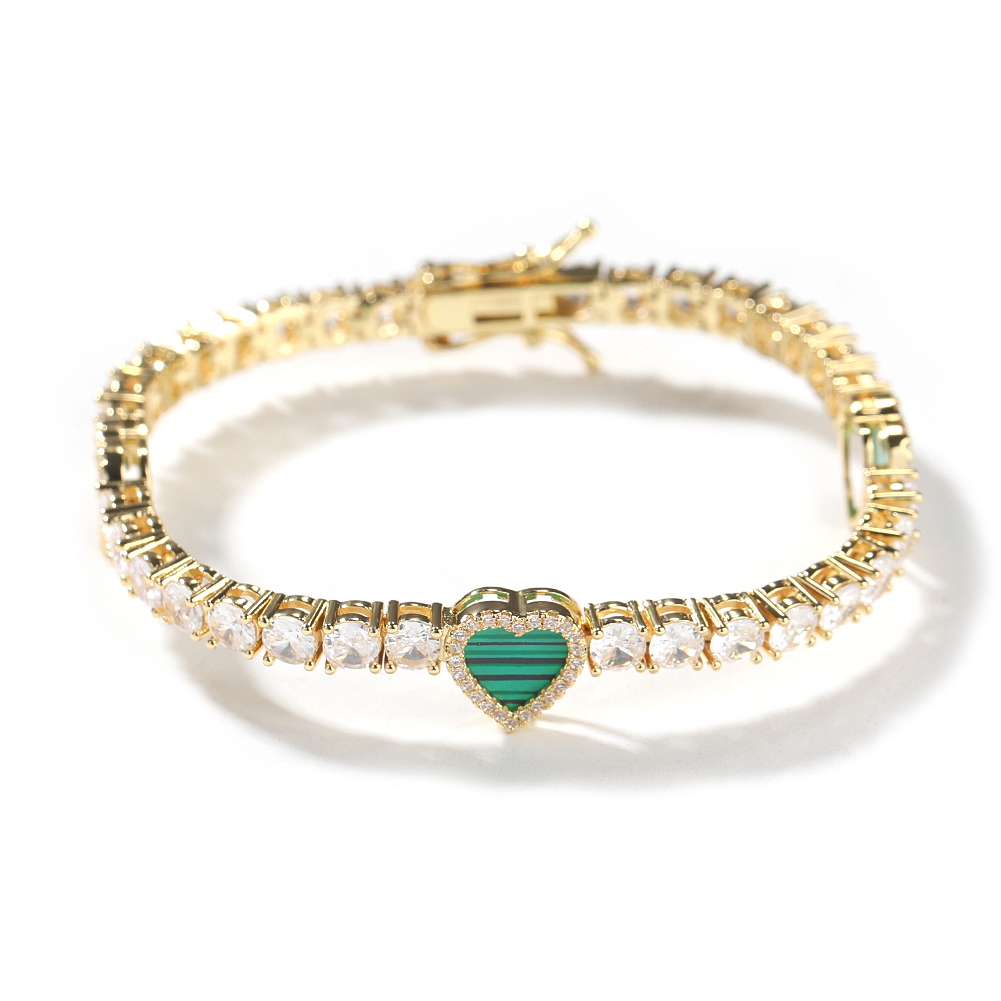 THE BLING KING kalung rantai t - Tennis Bracelet Cubic ulasan dan harga