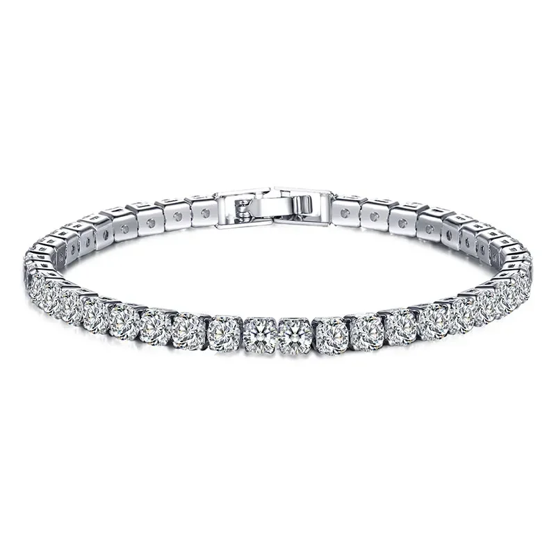 Gelang tenis Hip hop perak mur - Tennis Bracelet Cubic ulasan dan harga