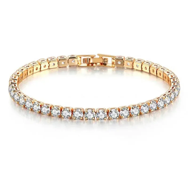 Gelang tenis Hip hop perak mur - Tennis Bracelet Cubic ulasan dan harga