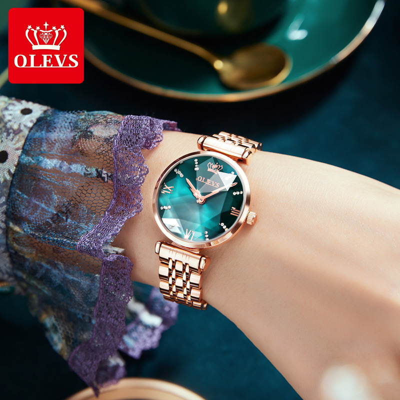 OLEVS jam tangan kuarsa perhia - Jewels In Quartz Watches ulasan dan harga