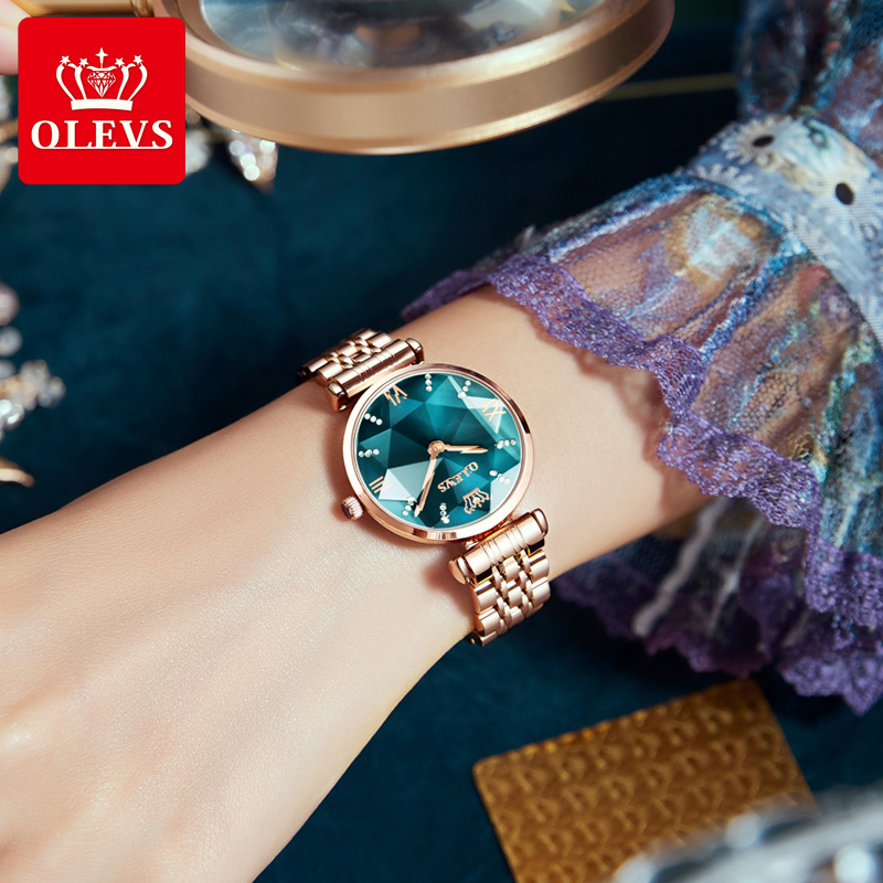 OLEVS jam tangan kuarsa perhia - Jewels In Quartz Watches ulasan dan harga
