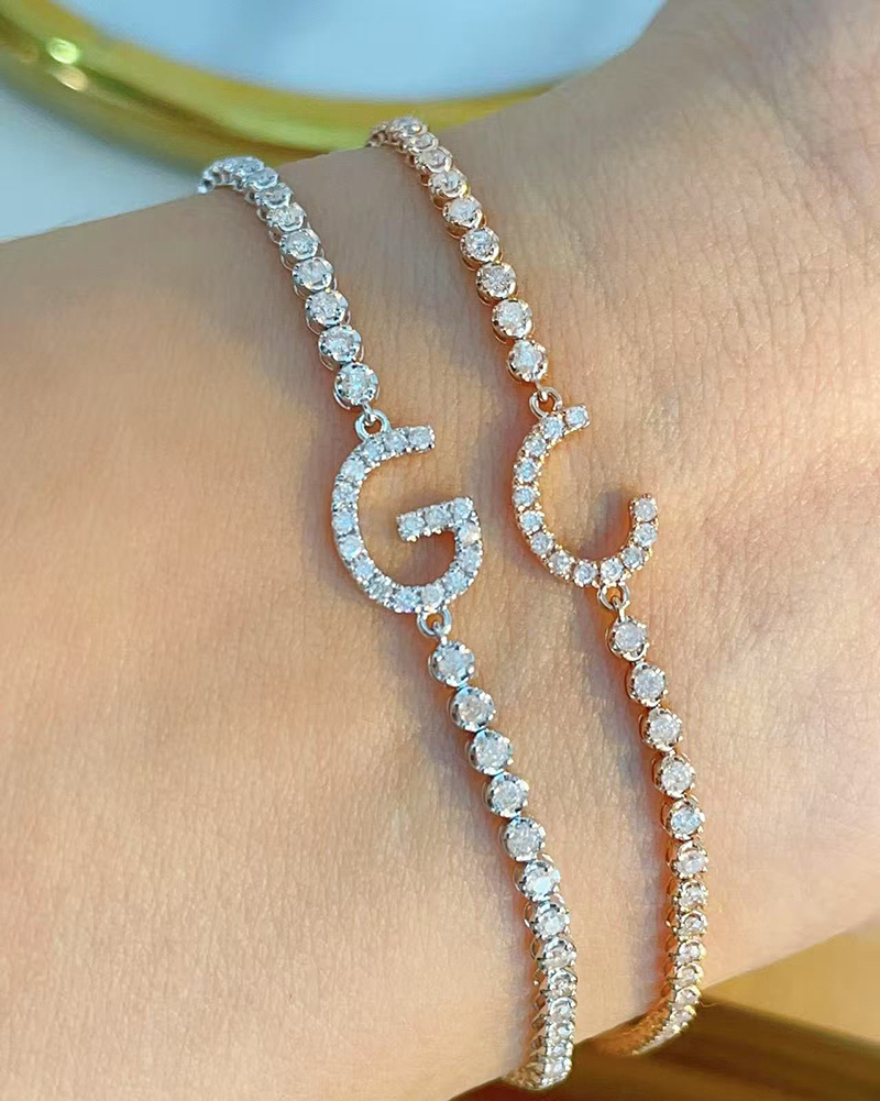 LUOWEND 100% 18K Gelang Emas P - Rose Gold Bracelet ulasan dan harga
