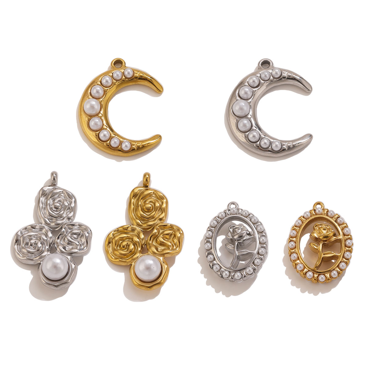 5Pcs Liontin Mutiara Mawar Bul - Rose Gold Bracelet ulasan dan harga