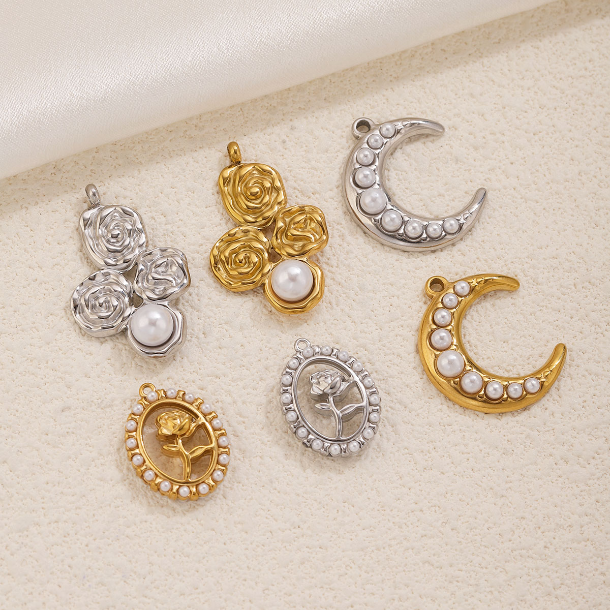 5Pcs Liontin Mutiara Mawar Bul - Rose Gold Bracelet ulasan dan harga